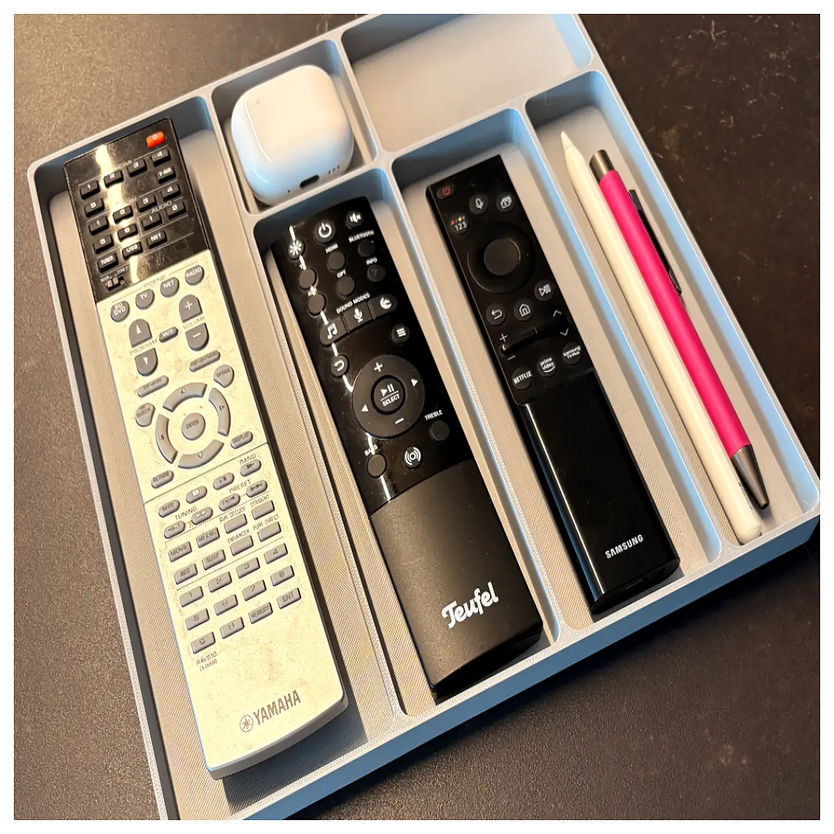 tv organizer with drawers and shelves cable management box for home entertainment center storage