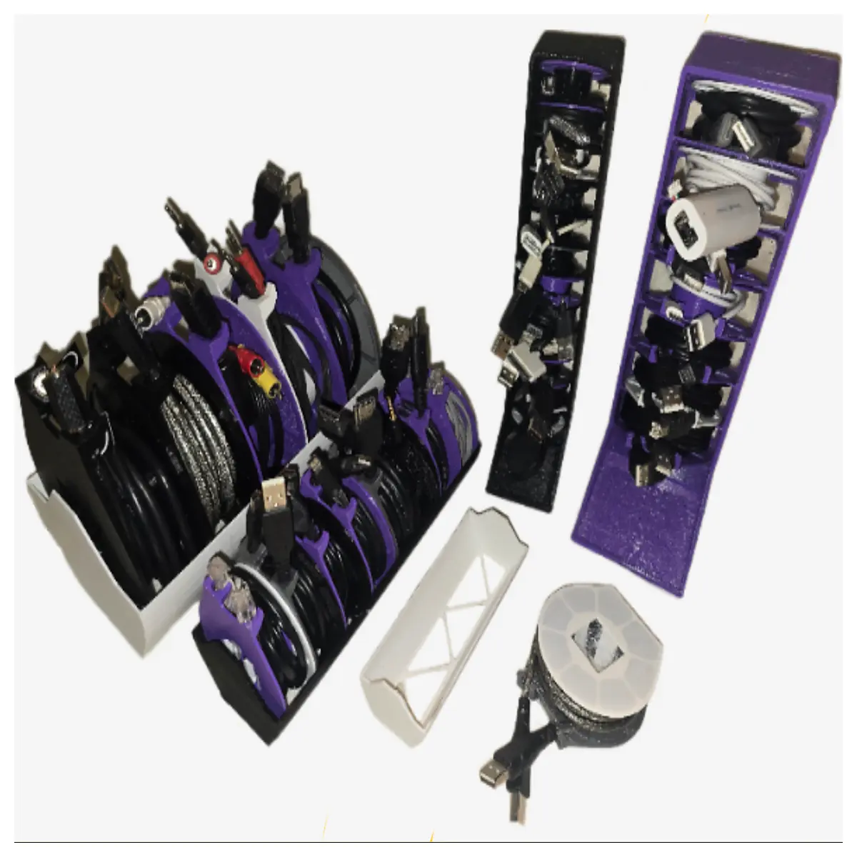cable management clips organizer for desk home office wire holder cord tidy box