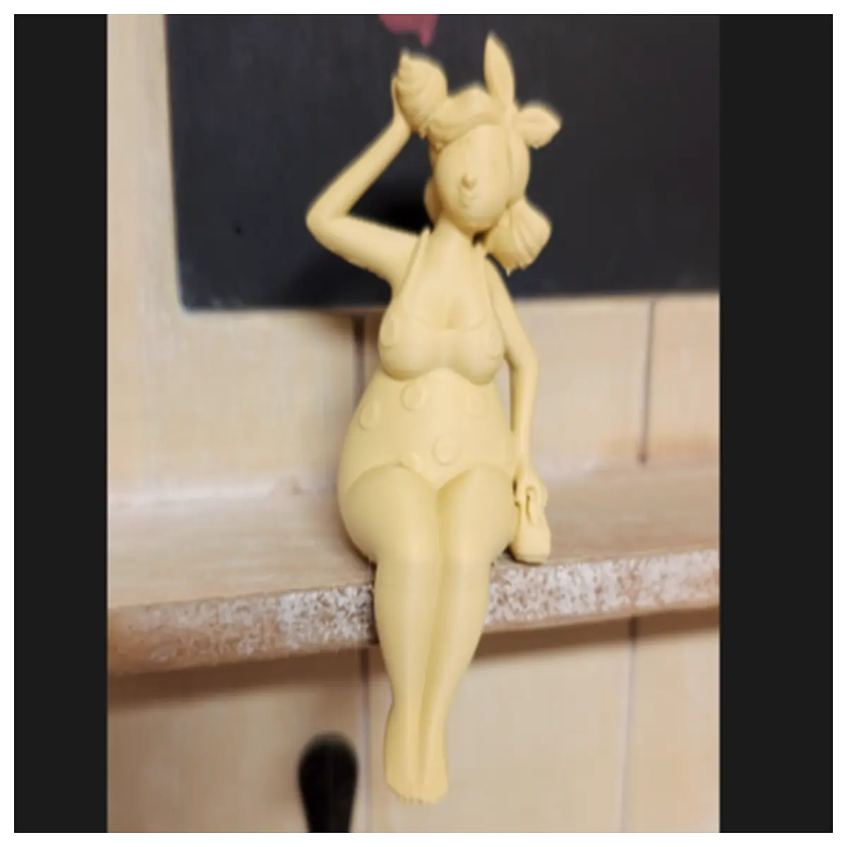 sunshine bookshelf statue with polka dot dress sitting pose home decor garden ornament