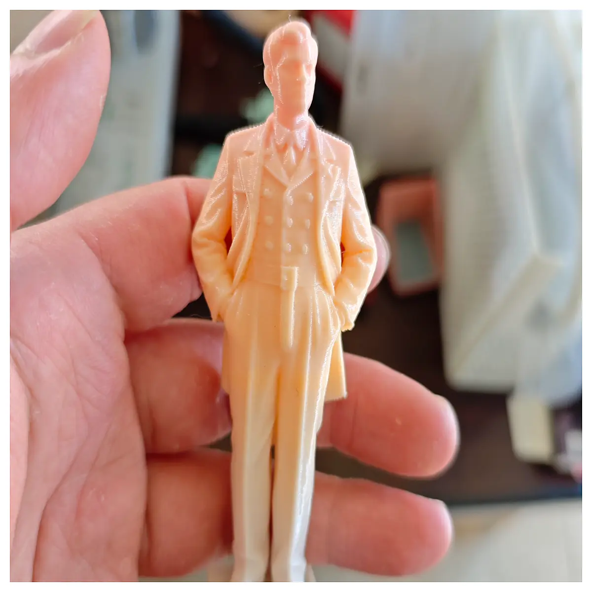 resin statue figure collectible decor beginners suit design print