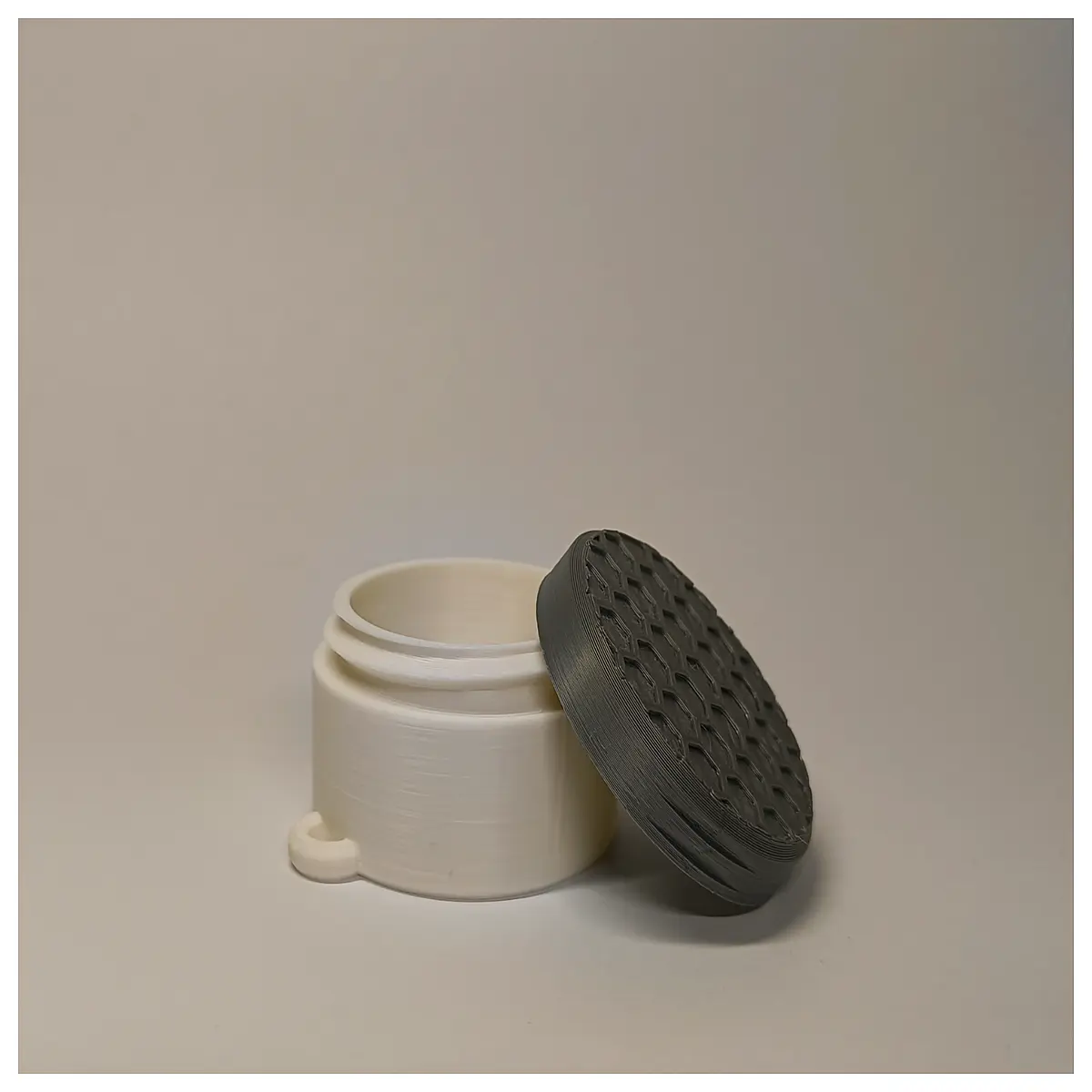 round hexagonal lid storage jar screw top container for spices jewelry small parts organizing