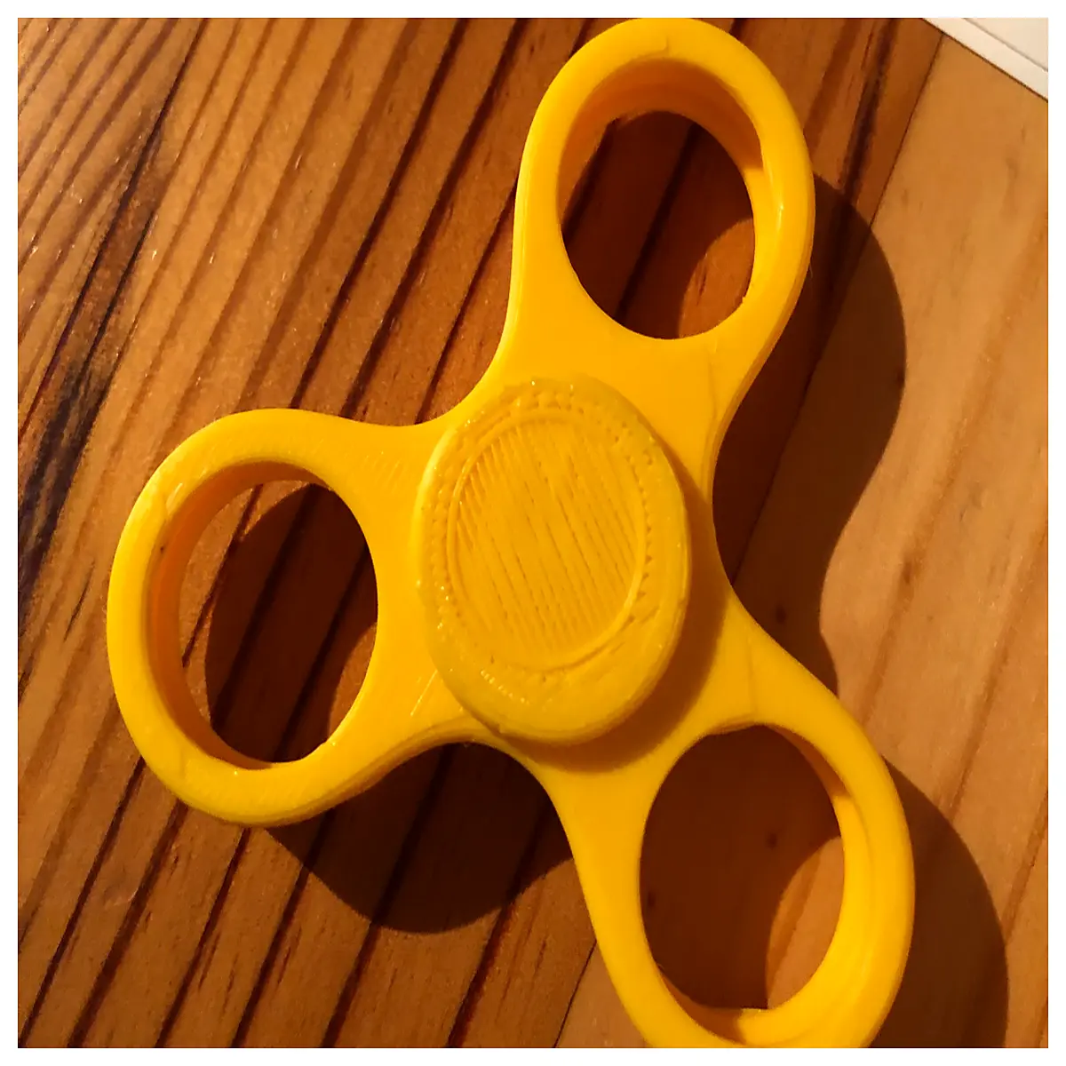 yellow fidget spinner toy stress relief anti anxiety spin top for kids adults sensory play