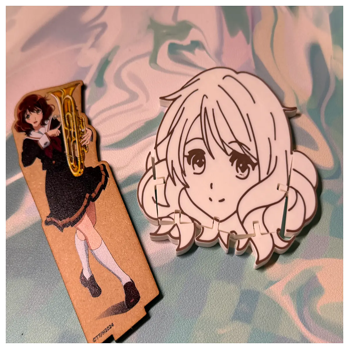 kumiko oumae keychain charm hinge toy anime sound euphonium character accessory collectible