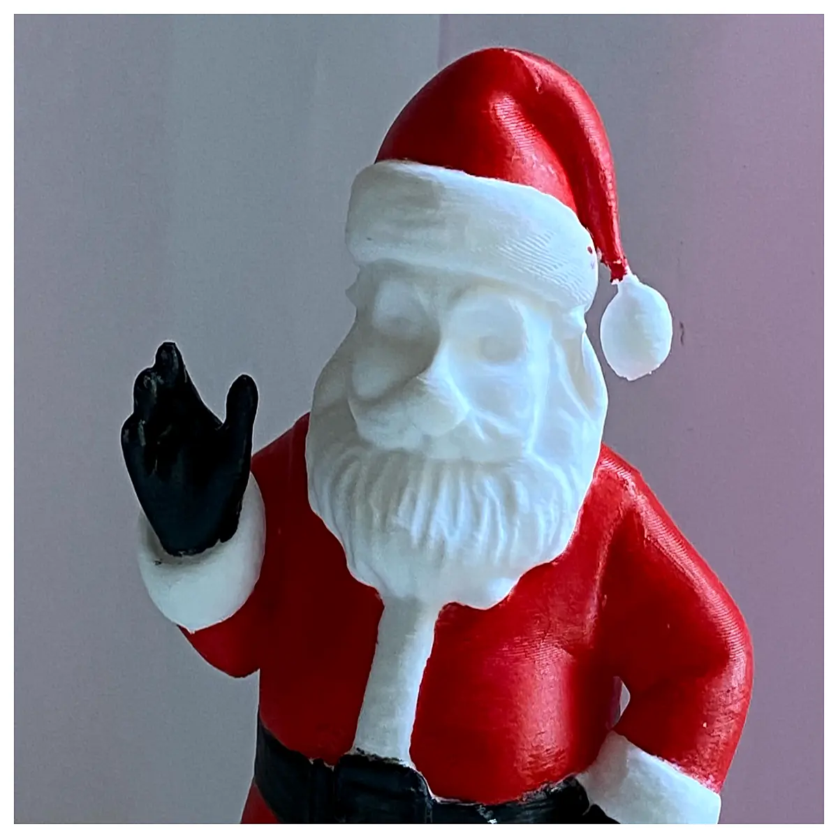 waving santa claus figure xmas decor holiday party gift