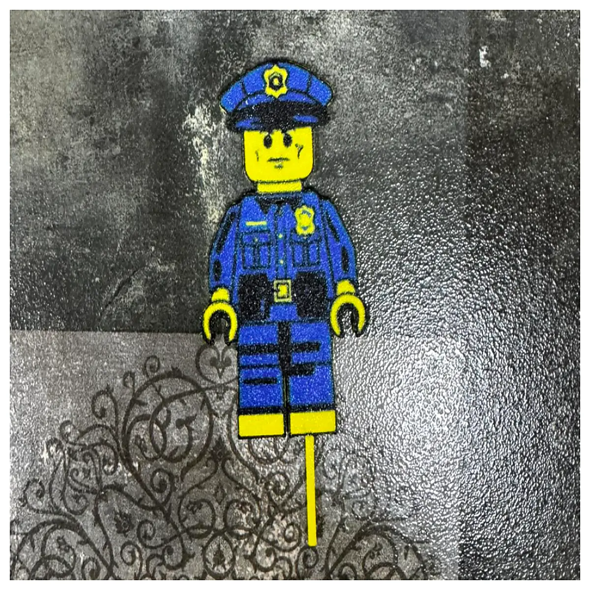 mini police officer building block figure topper for compatible bricks collectible toy