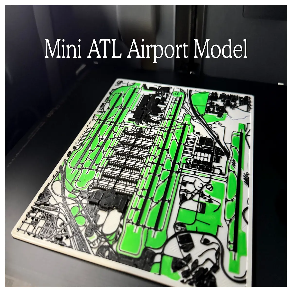 mini atlanta hartsfield airport desk ornament aviation decor scale