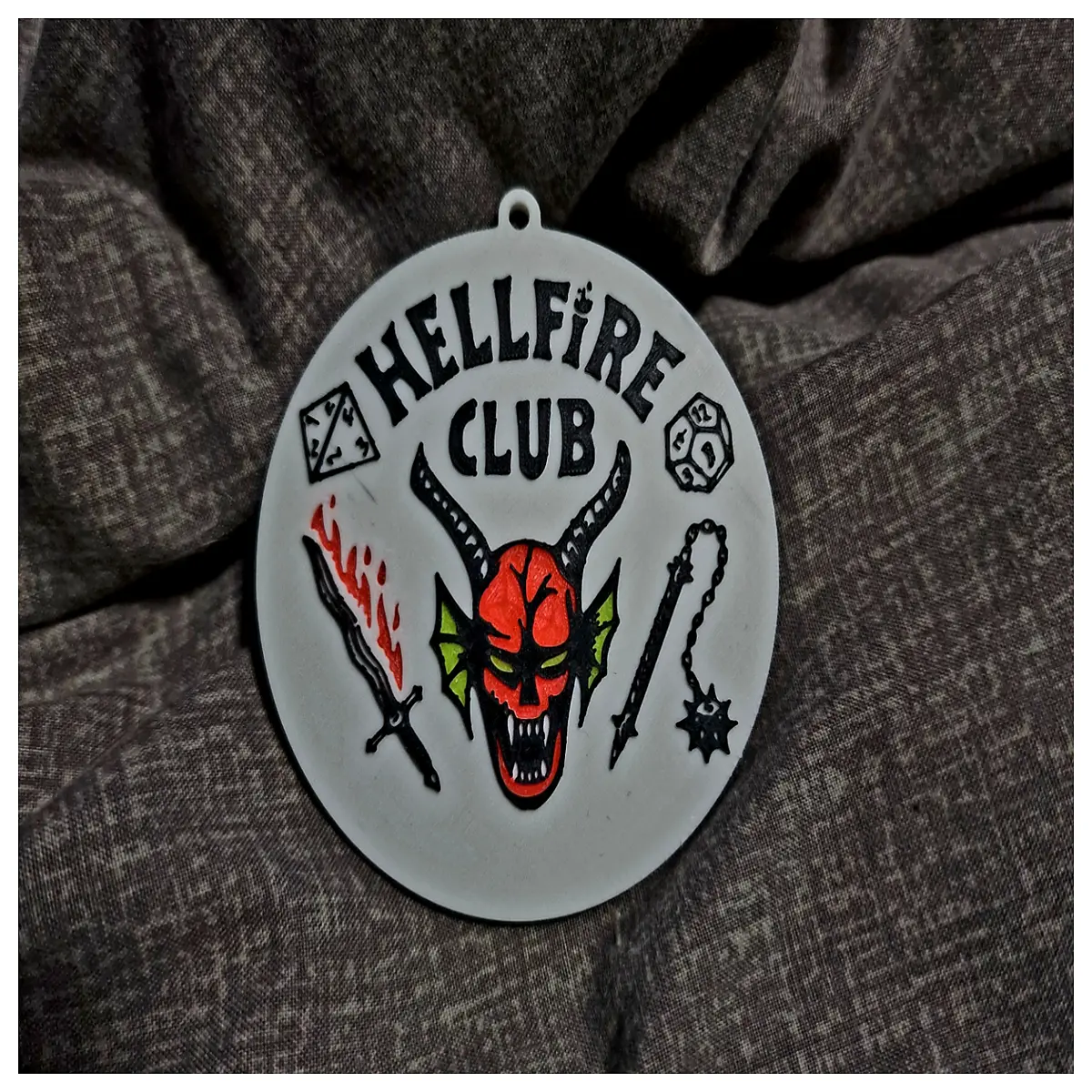 hellfire club christmas tree ornaments red devil angel decor edgy holiday decorations dark gothic xmas accessories