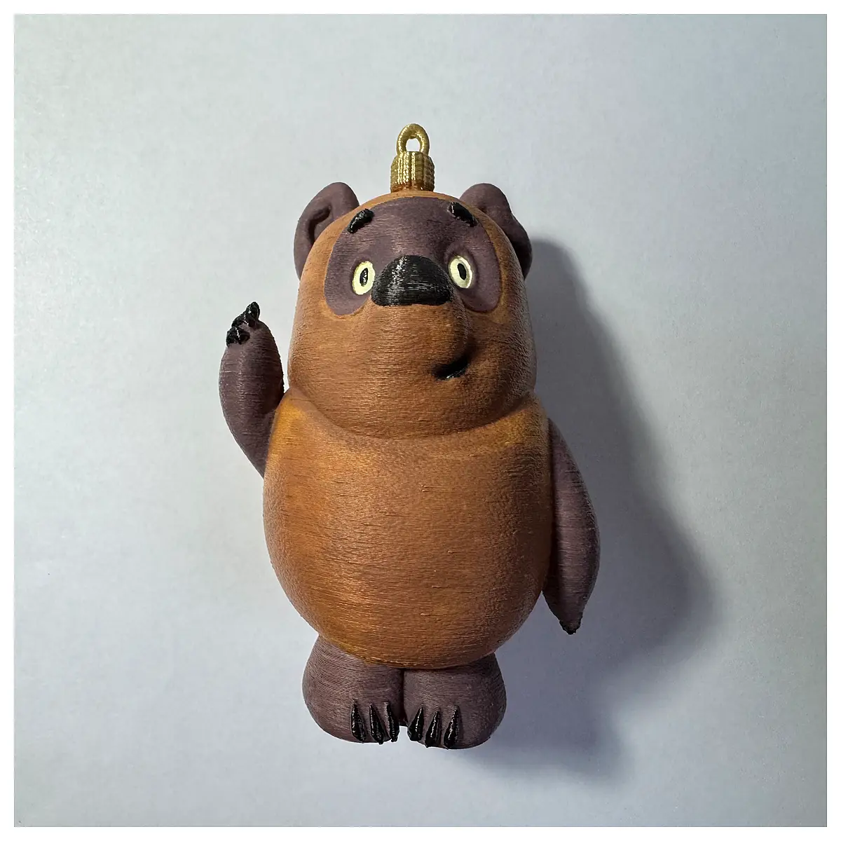 vintage soviet era christmas tree ornaments winnie the bear figurine retro holiday decor collectible