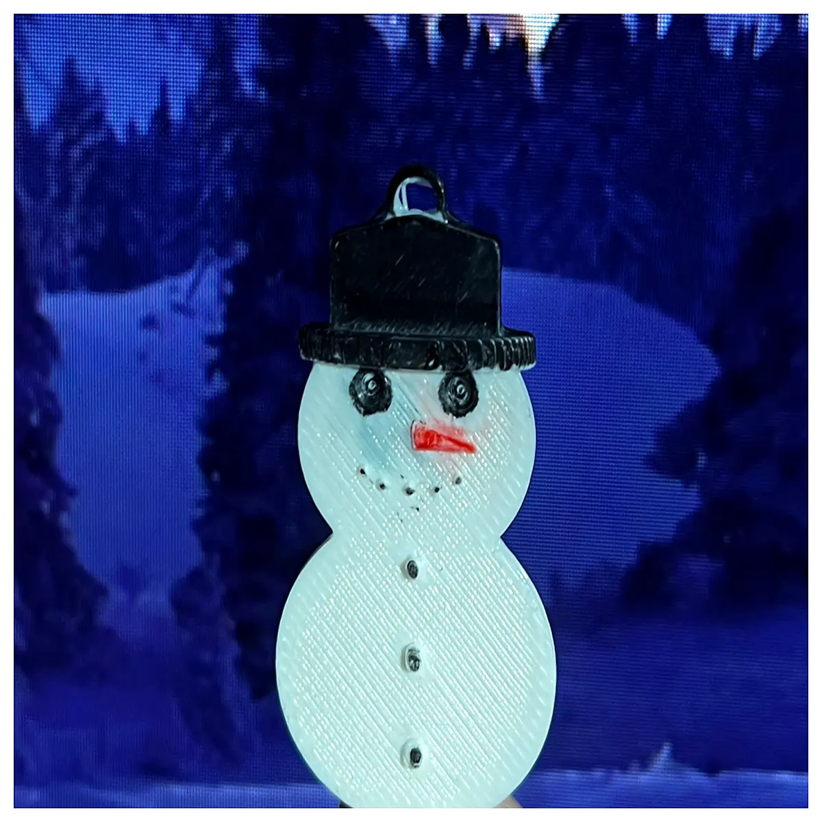 cute snowman keychain for bag winter holiday gift