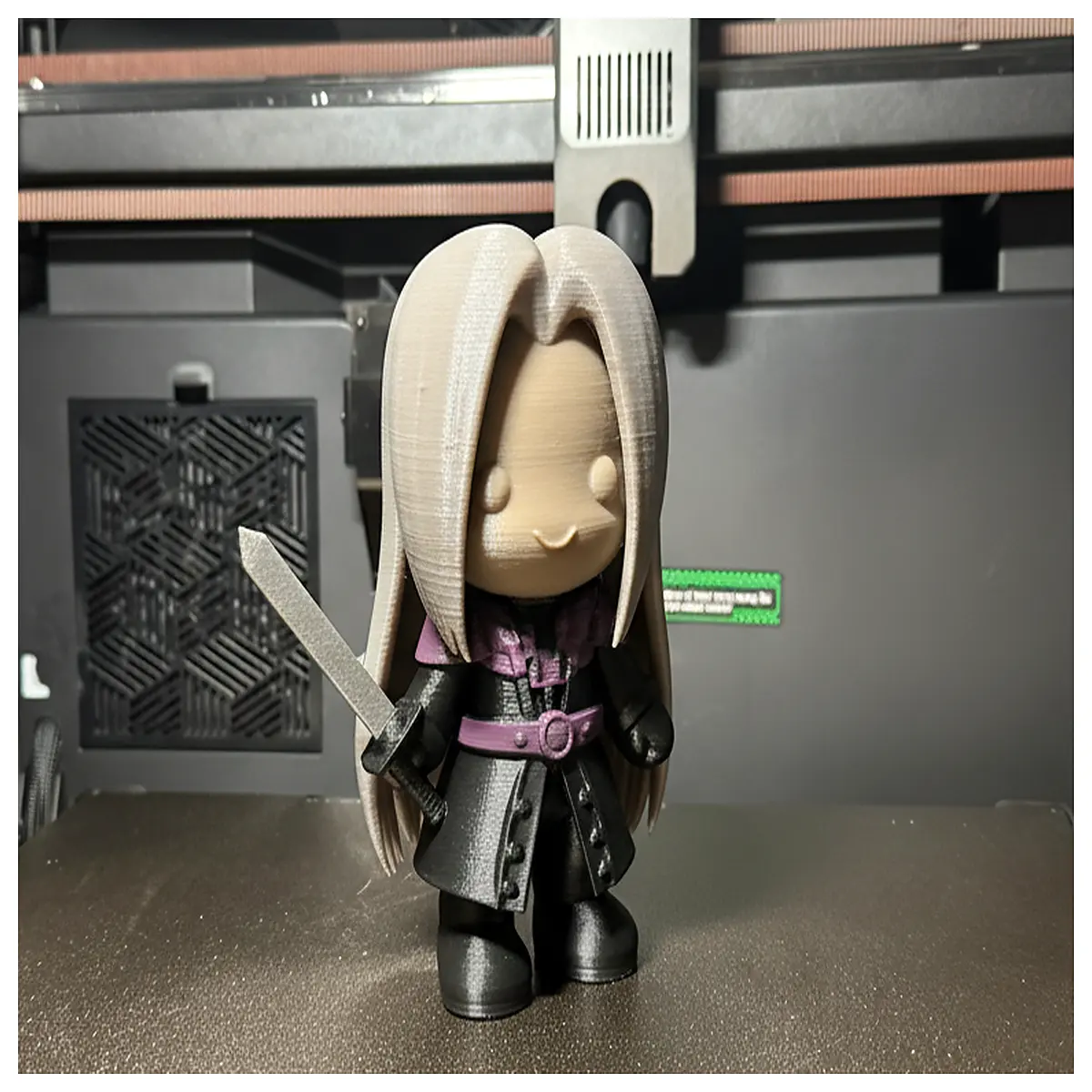 vii sephiroth chibi figure collectible anime vinyl doll fans