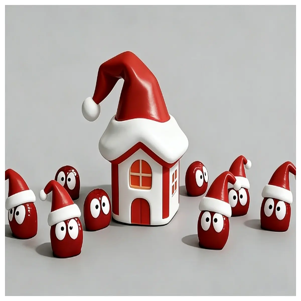 christmas elf house decoration mini gnomes village for holiday table top decor festive winter wonderland figurines
