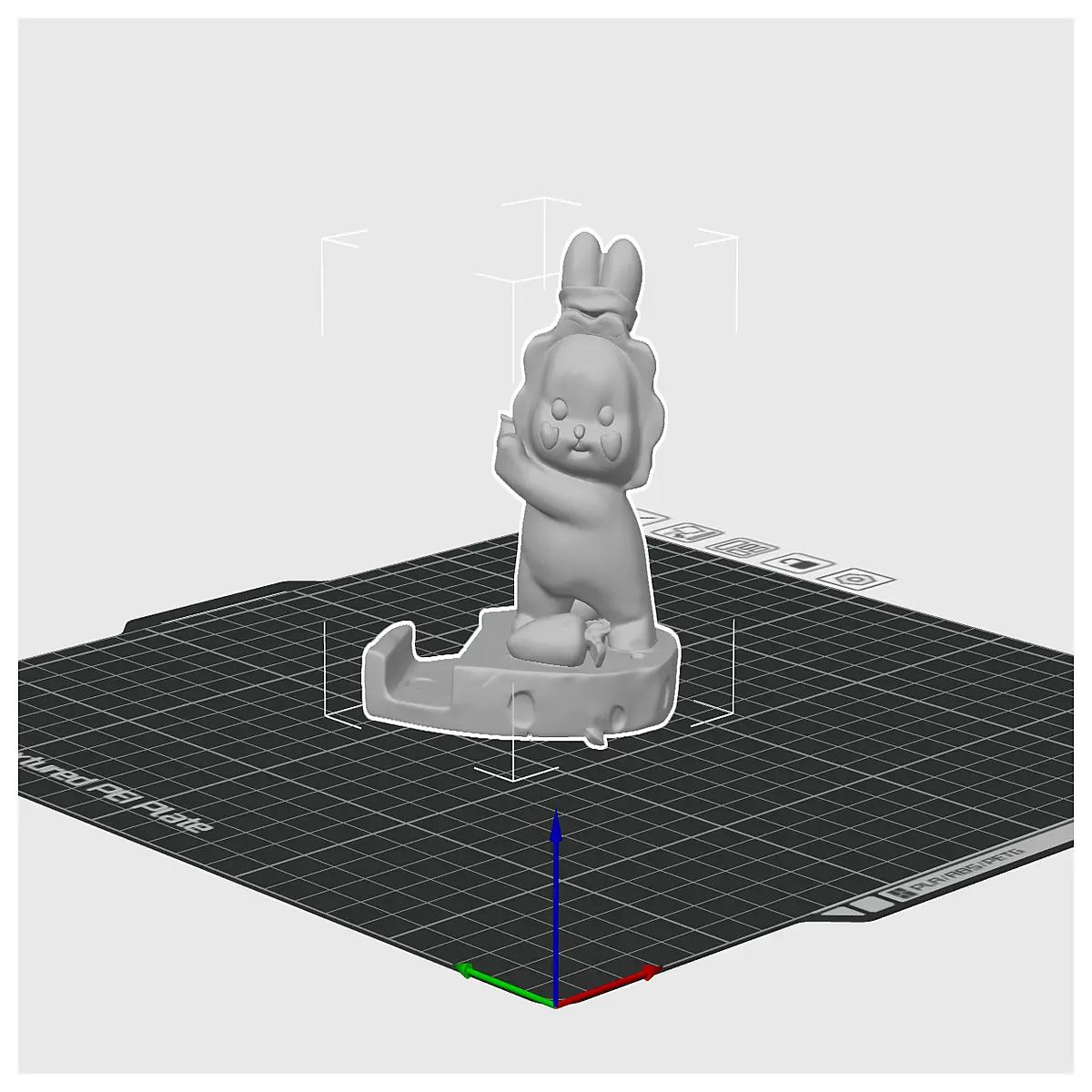 cute rabbit cheese phone holder for desk video call watch