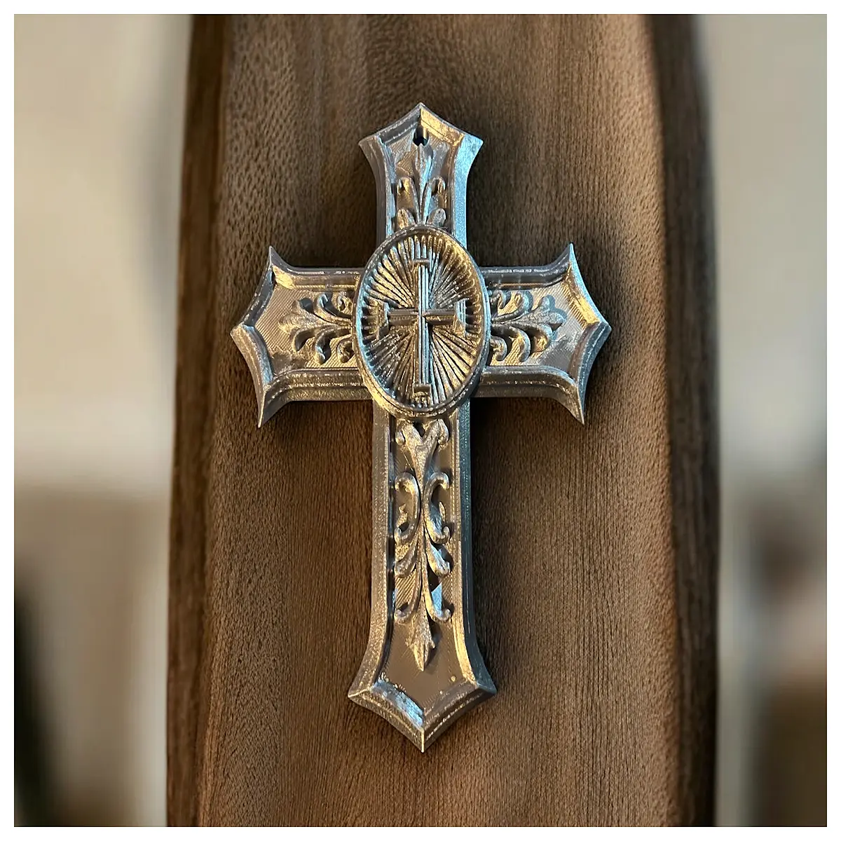 large wooden cross wall decor rustic farmhouse hanging cross art vintage religious home decoration for living room