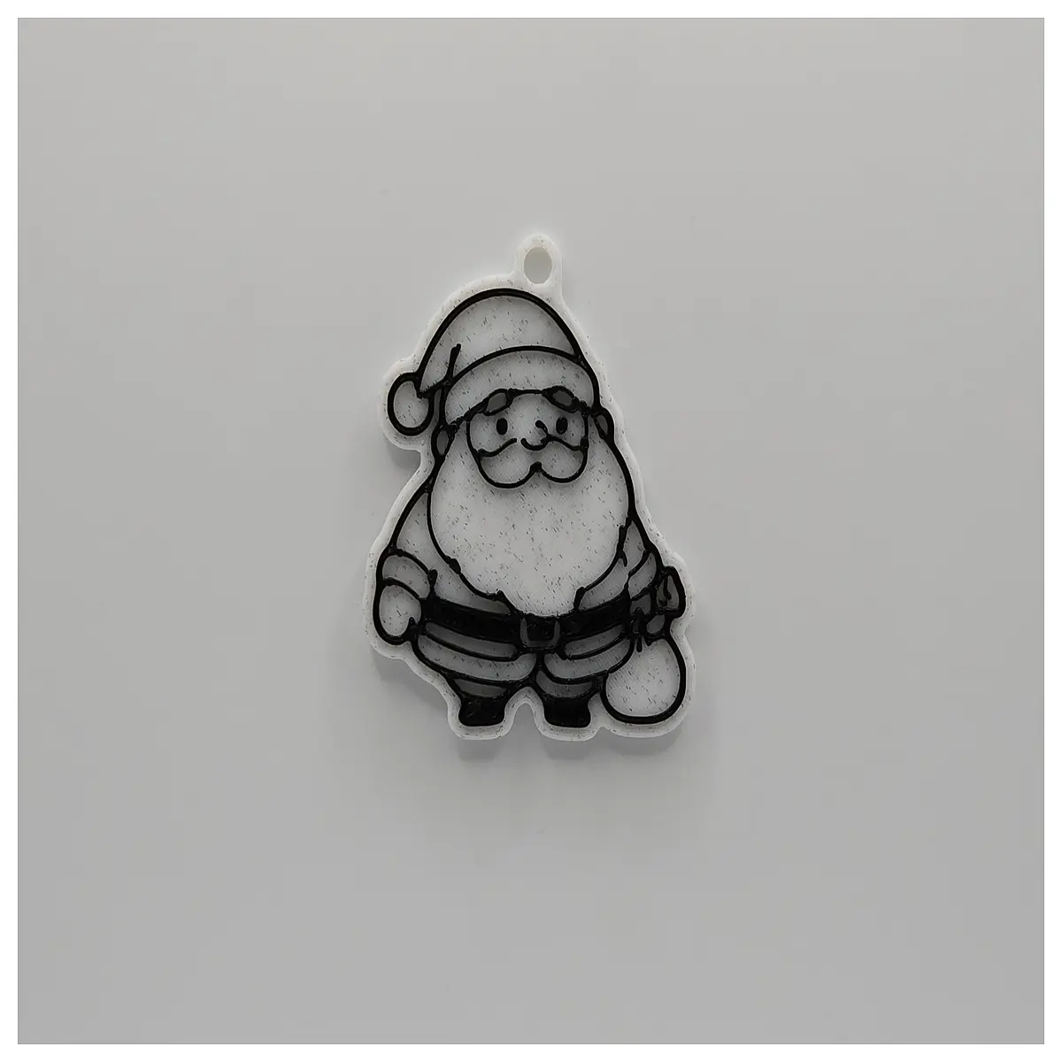 cute chubby santa claus keychain plush pendant for bag holiday gift xmas decor