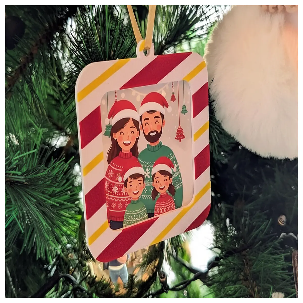 mini photo frame christmas tree decoration holiday party favor gift