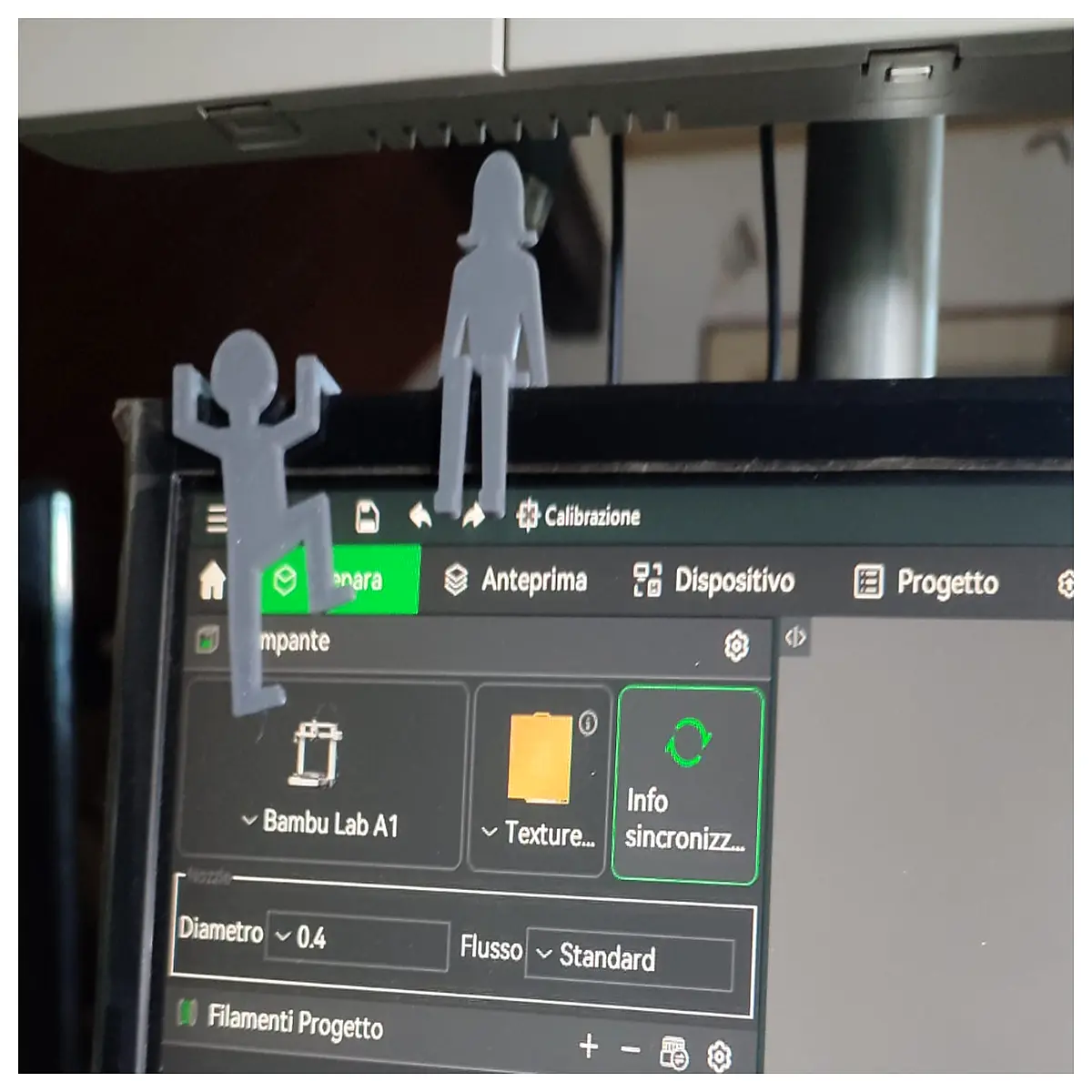 cute desk monitor for laptop aesthetic computer accessories cute pc setup decor small figurine for screen top