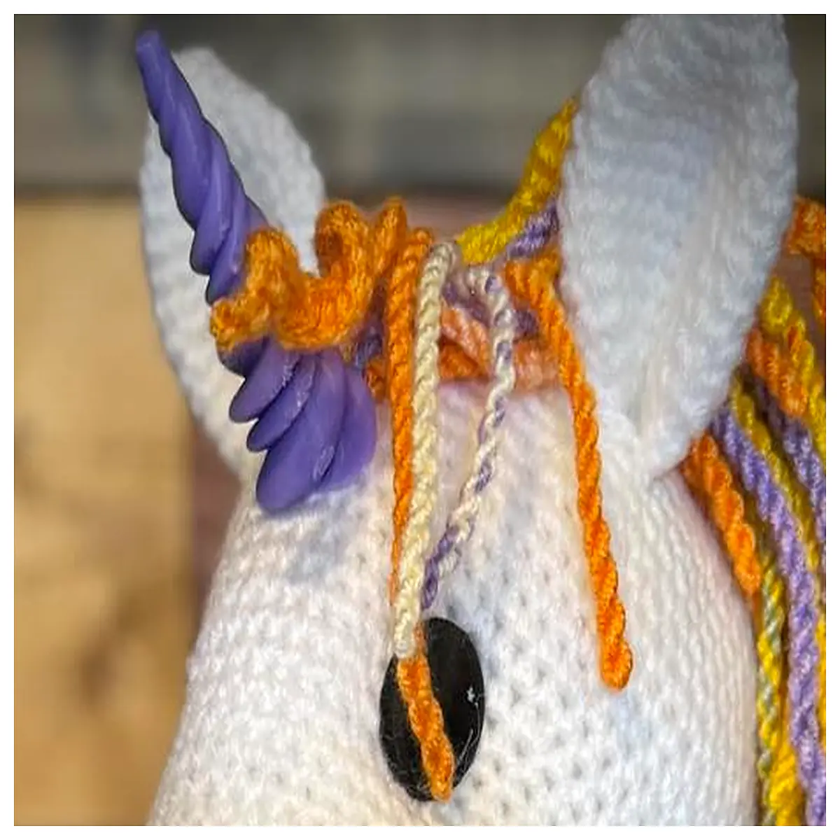 horn crochet hook attachment tip for yarn crafts diy amigurumi