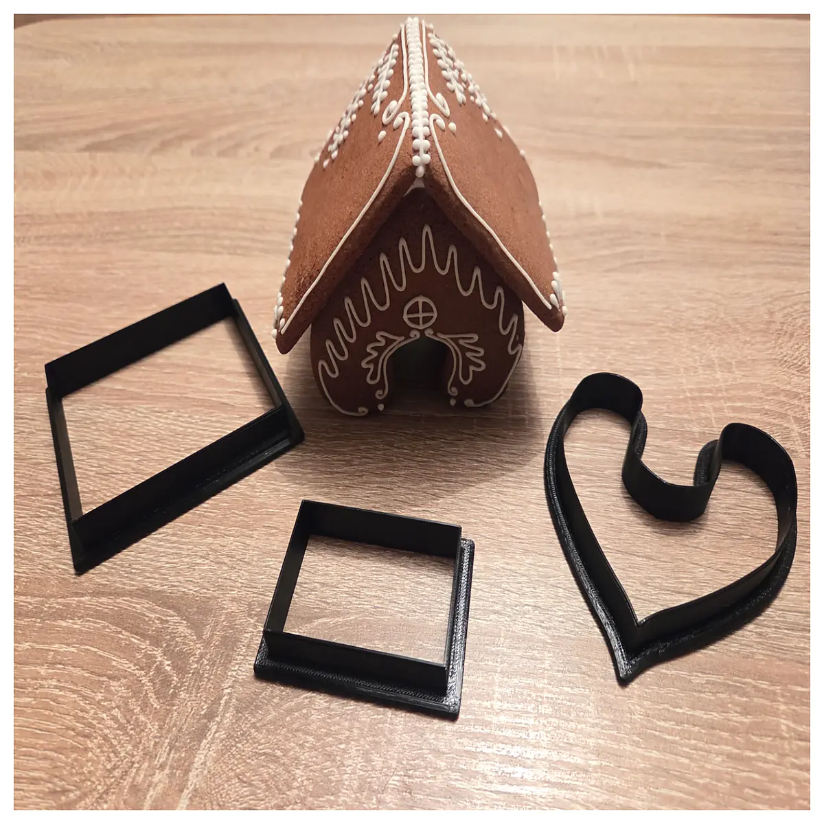 pla gingerbread house cookie cutter holiday baking christmas kitchen tools