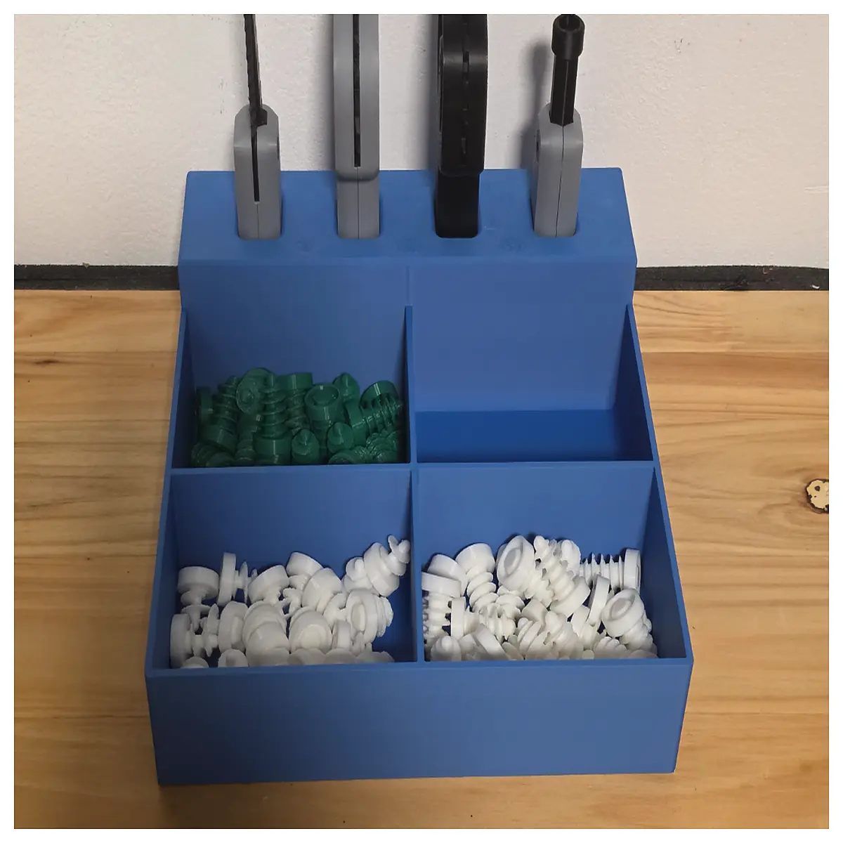 duty cardboard tool box organizer with handle for hardware storage