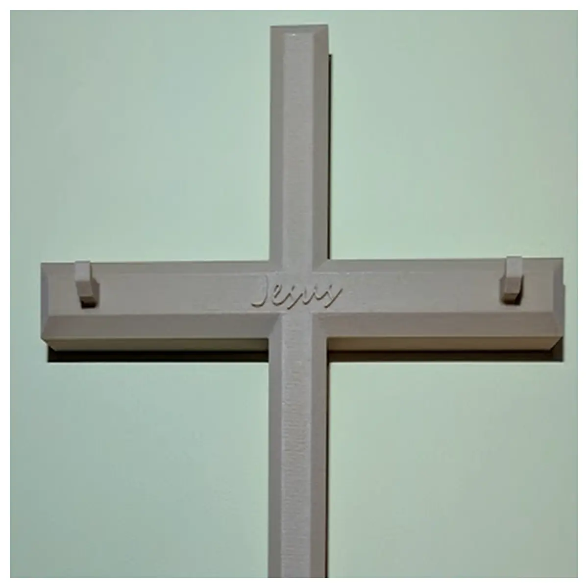 wooden rosary holder wall mount rack for prayer beads cross jewelry organizer home decor
