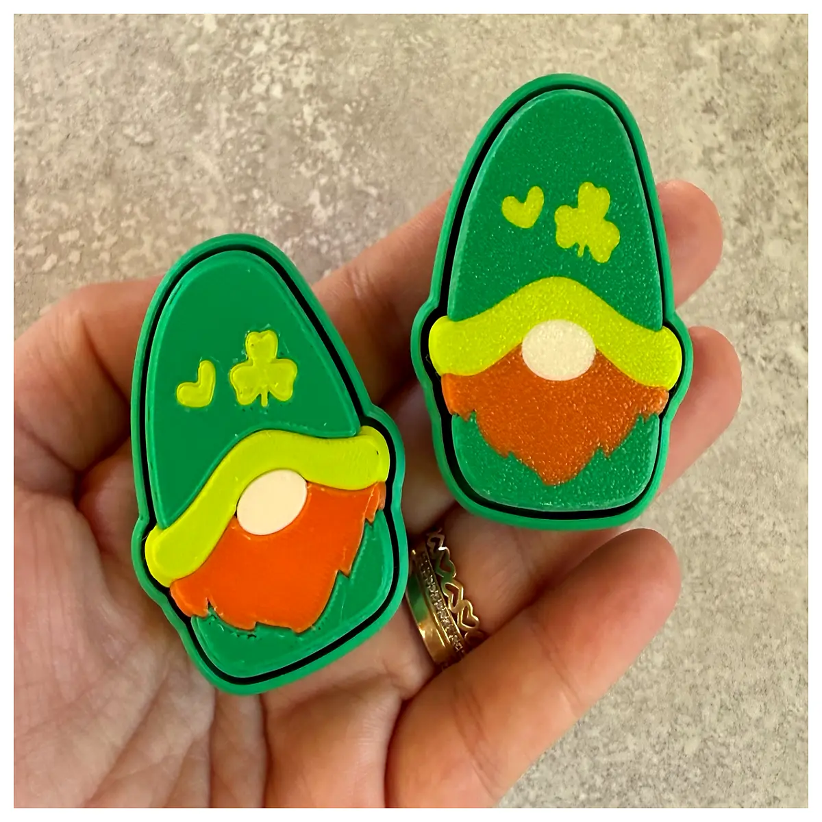 cute goblin stress relief keychain fidget toy anti anxiety it ring for men women kids gift