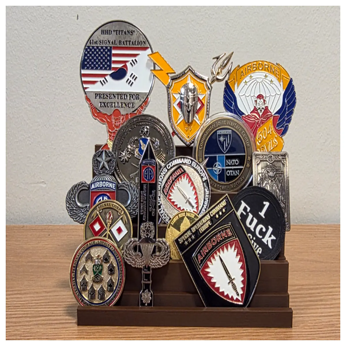 challenge coin holder base for collectible tokens commemorative coins metal acrylic showcase organizer