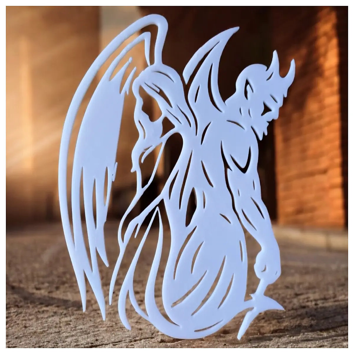gothic angel and devil wall art canvas prints dark fantasy decor for bedroom living room home decoration