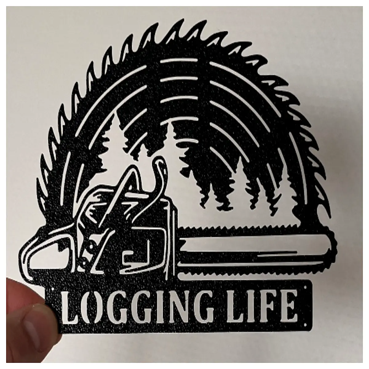 chainsaw wall art lumberjack decor woodcutting poster rustic cabin decoration forestry enthusiast gift