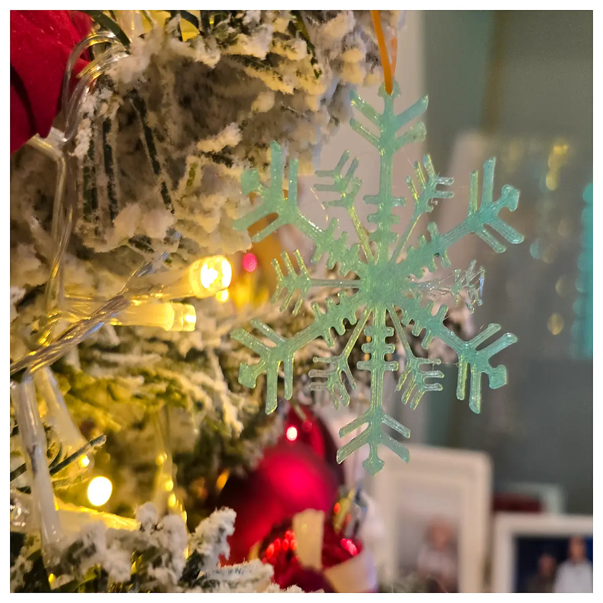 christmas snowflake ornaments for tree festive winter holiday decor sparkling hanging baubles