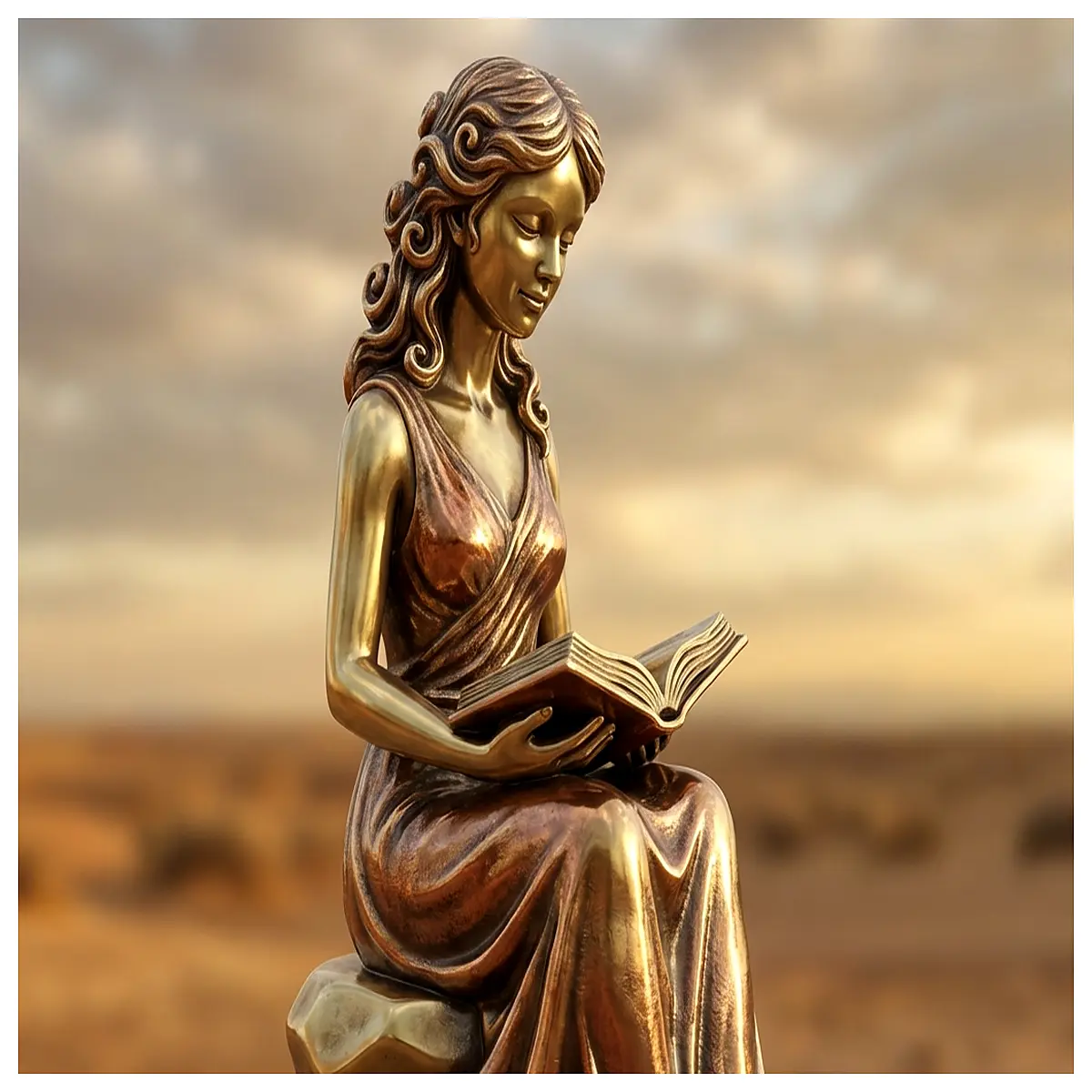 reading woman wall art canvas print modern decor living room bedroom home decoration gift