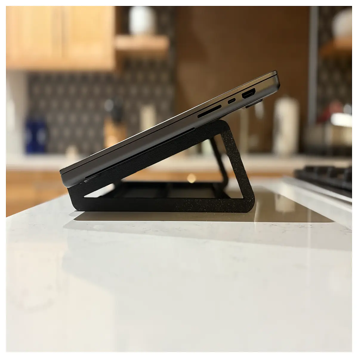 ergonomic laptop for desk setup adjustable riser for home office posture portable aluminum notebook holder with cooling ventilation