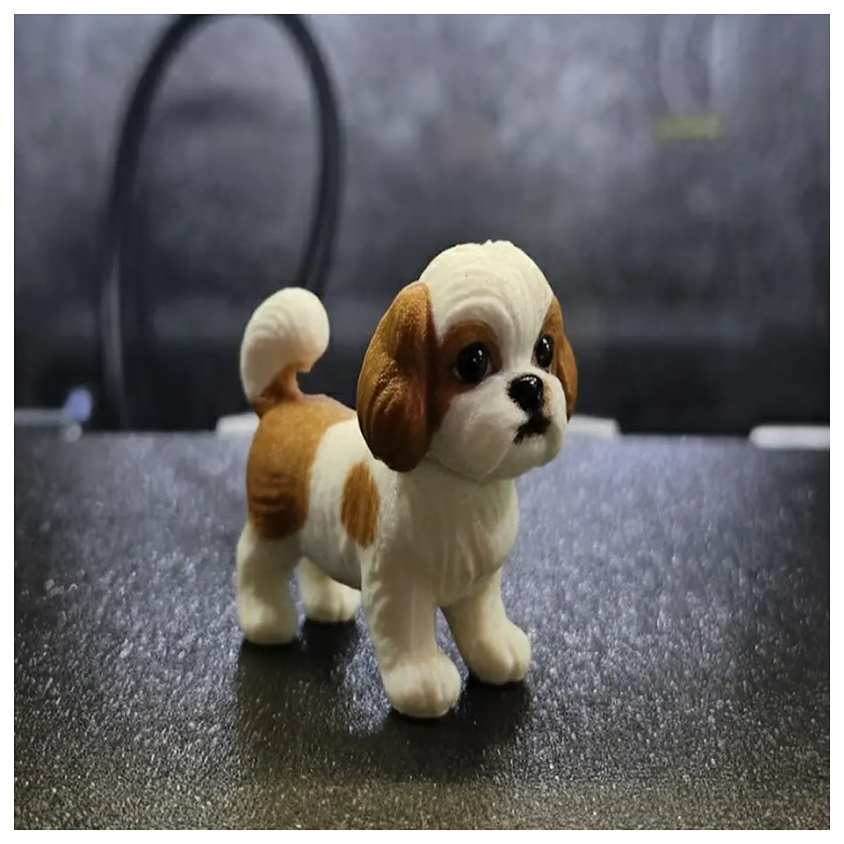 standing shih tzu dog statue figurine resin pet memorial home decor