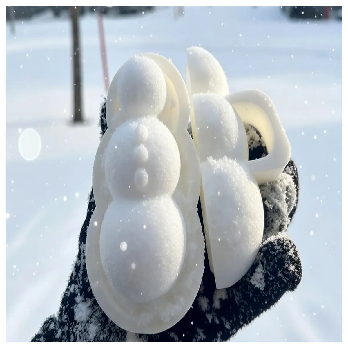 snowball maker large snow ball presser for kids winter fun diy snowman building tool duty plastic
