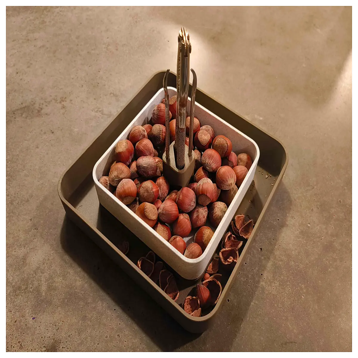 festive nut platter for holiday parties elegant snack tray for christmas dinner large appetizer board with compartments