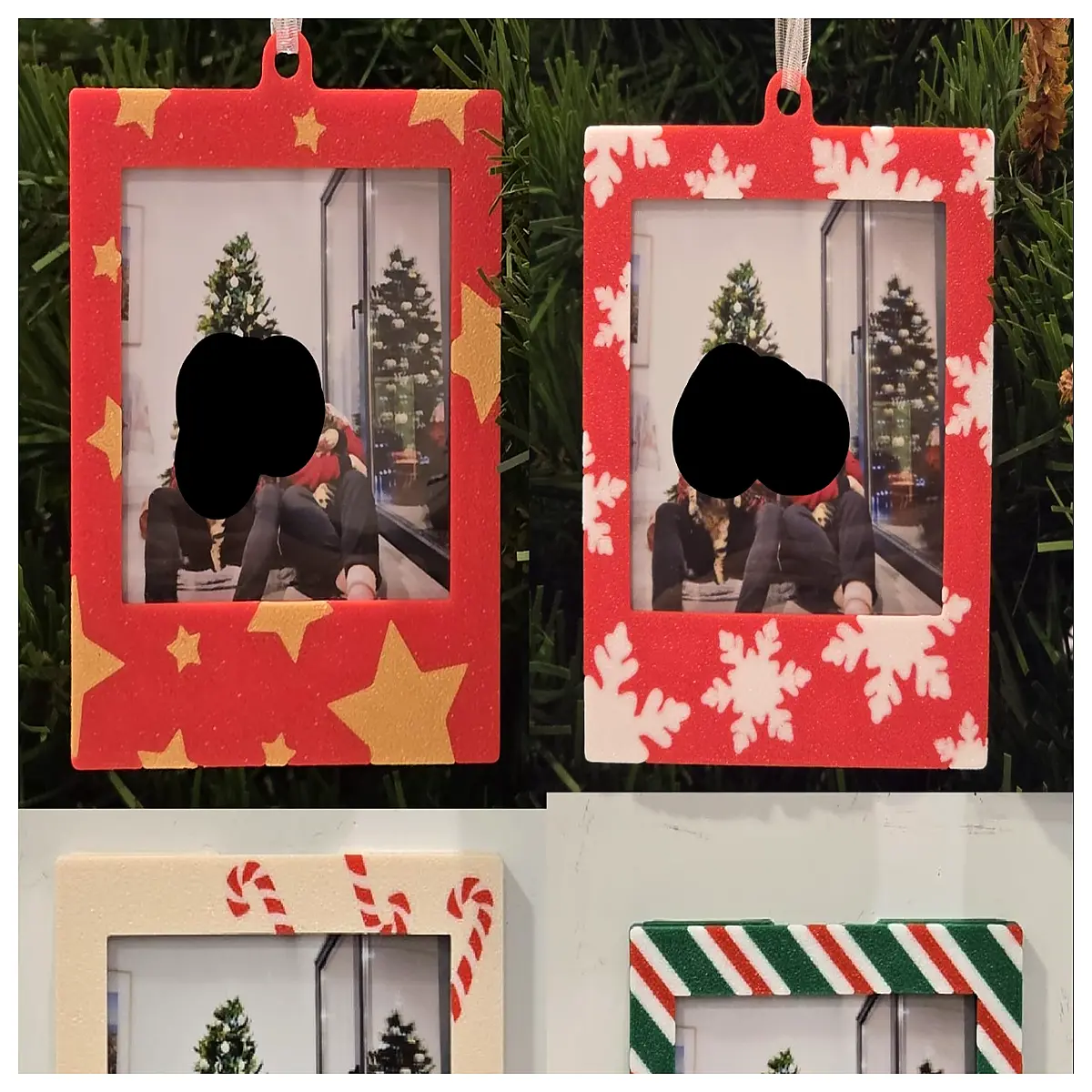instax square film keychain charm instant camera accessory cute photo holder