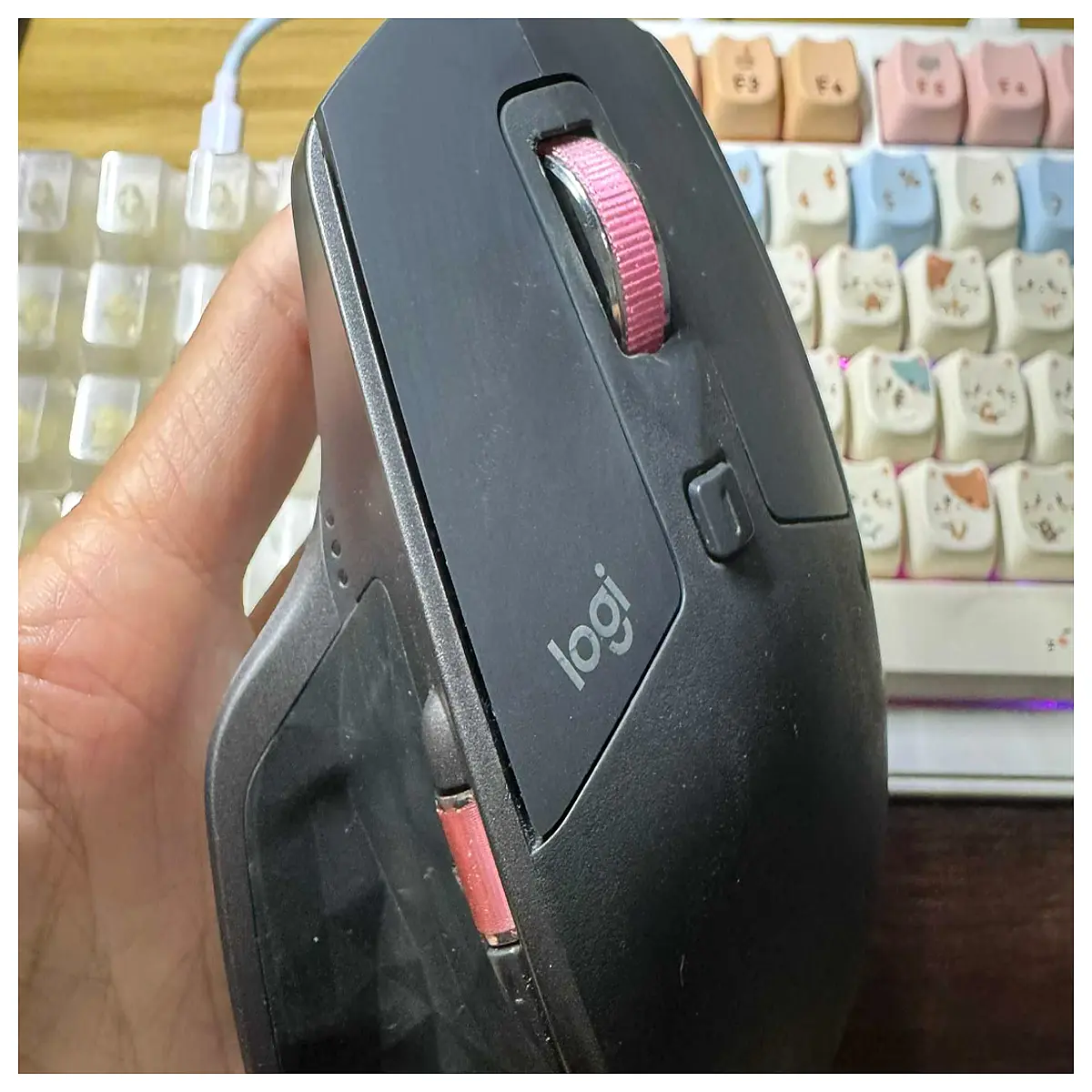mx master 2s replacement scroll wheel rubber grip sleeve side thumb rest cover upgrade parts