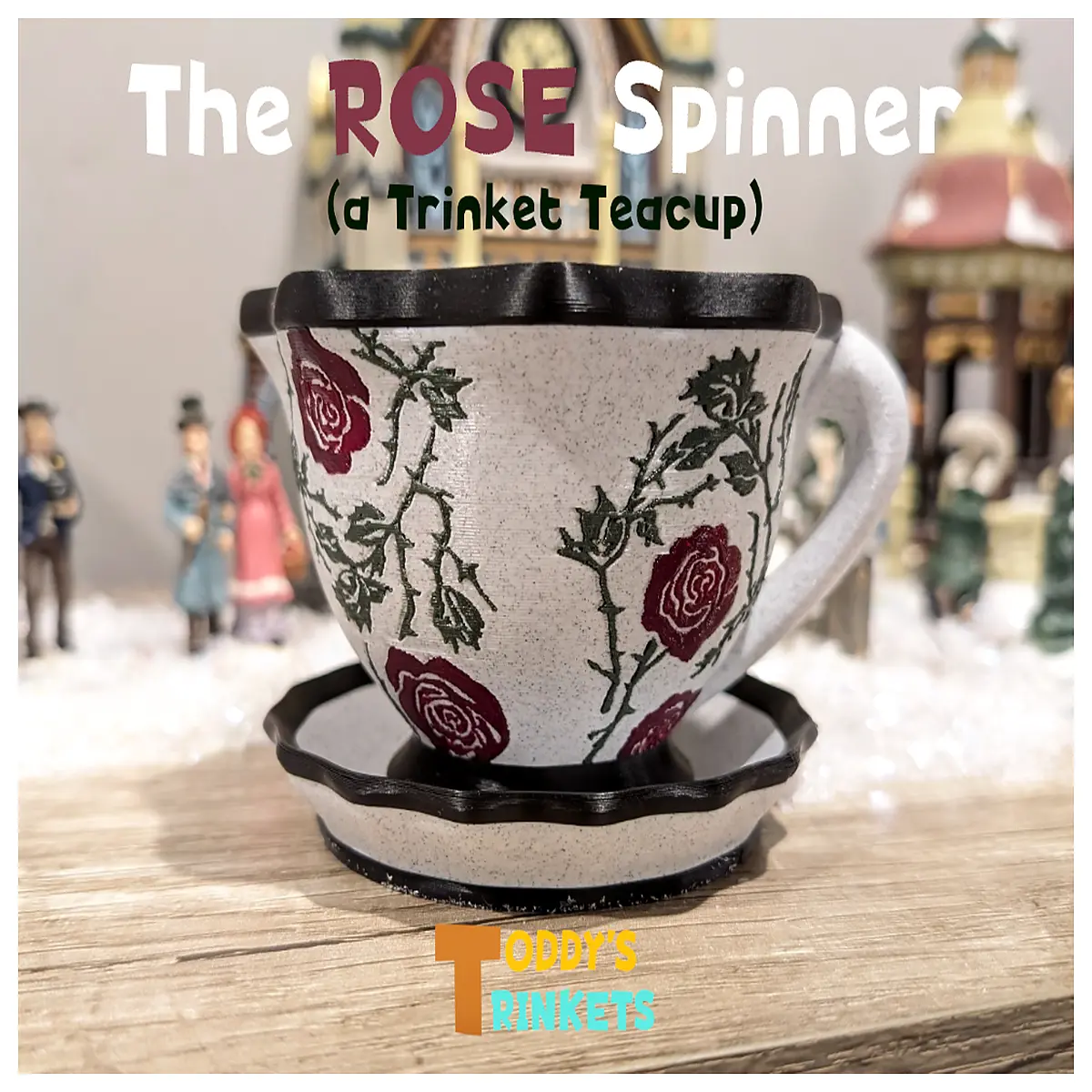 spinning tea cup organizer desk fidget toy 608 bearing magnetic storage for keys coins jewelry smooth rotation