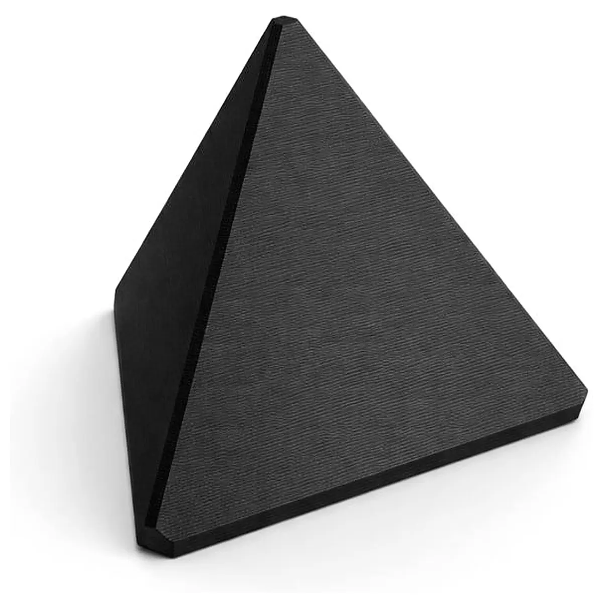 geometric metal triangle paperweight desk organizer modern minimalist office decor silver gold accent