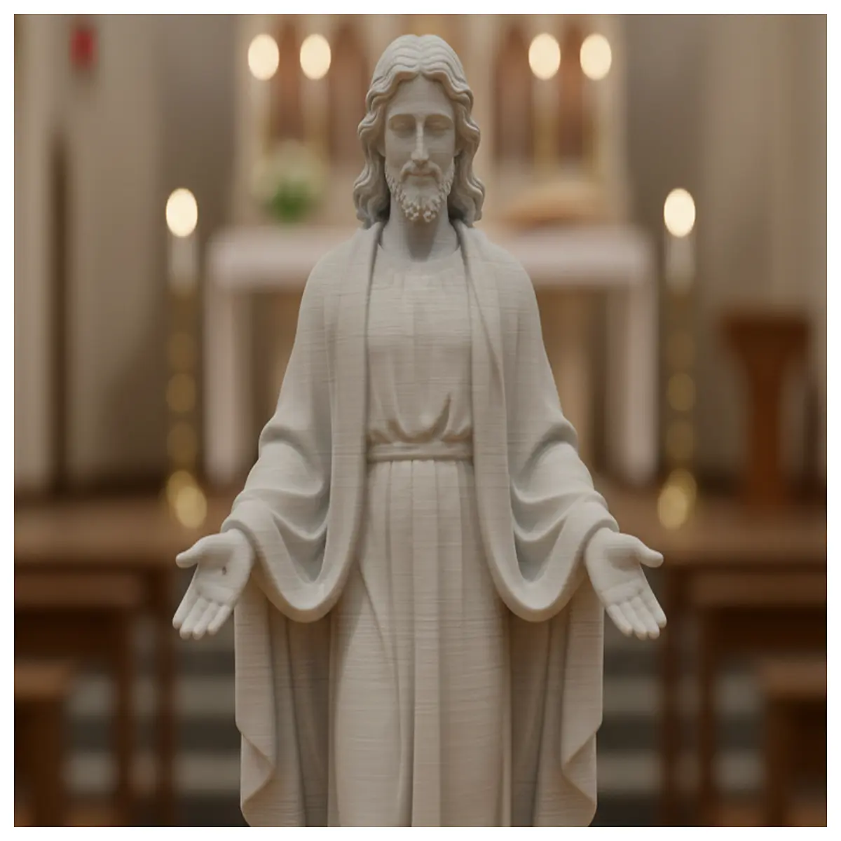 blessed jesus statue holy nativity scene figurine religious decor christmas crib