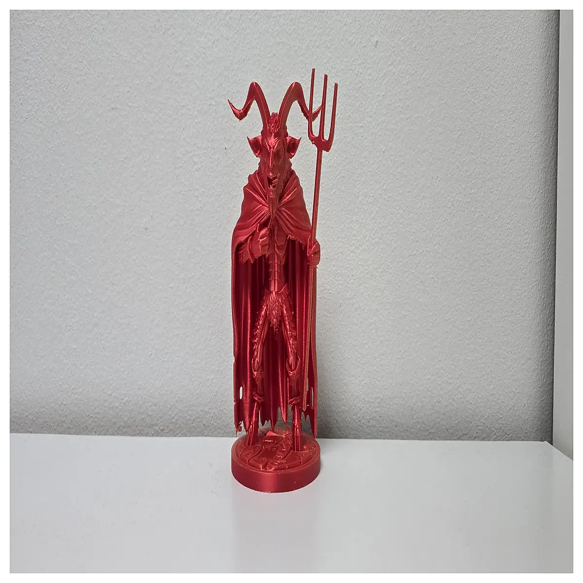 krampus statue with whip and chains dark folklore demon figurine gothic home decor halloween horror prop scary christmas toy