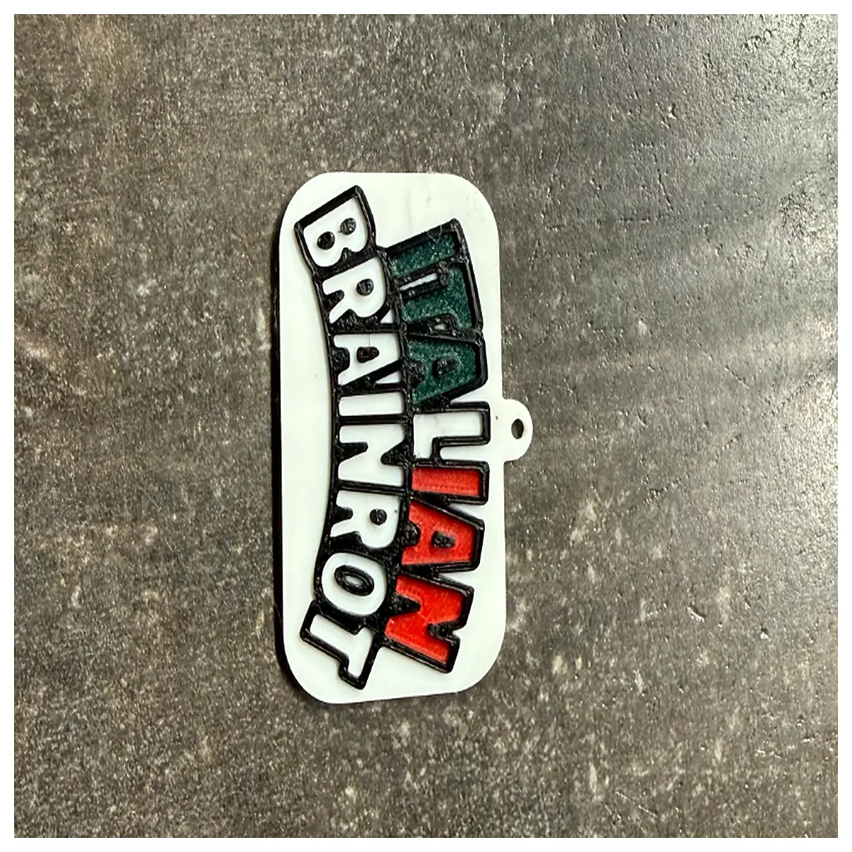 italian meme keychain funny italian flag pendant viral internet culture friends