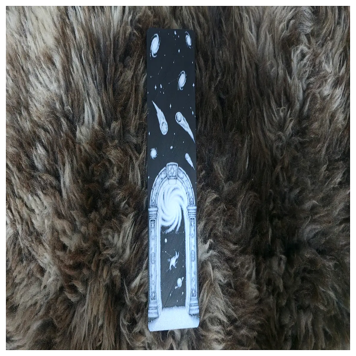 cosmic portal bookmark fantasy sci fi metal reader gift space aesthetic