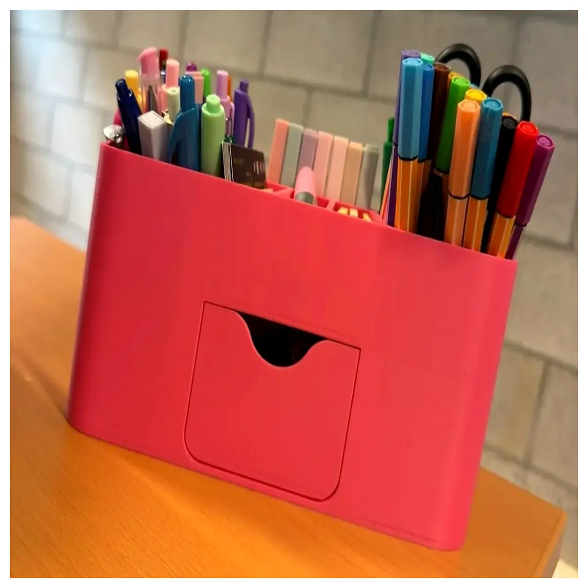 modern desktop organizer pen holder for office desk supplies storage