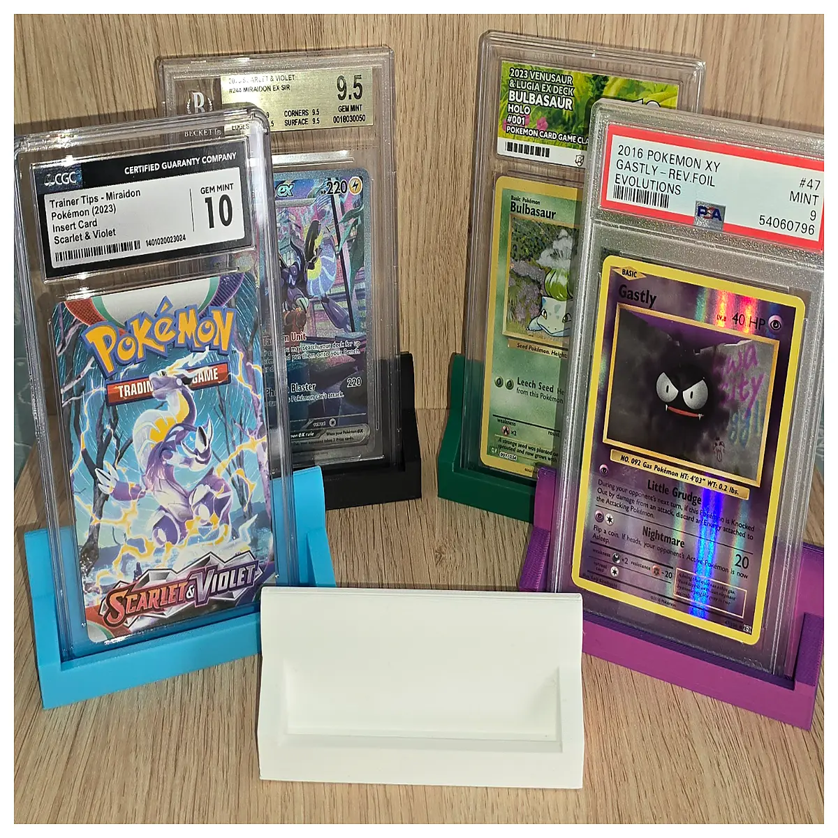 acrylic card holder for business name tags desktop photo frame organizer clear plastic document rack