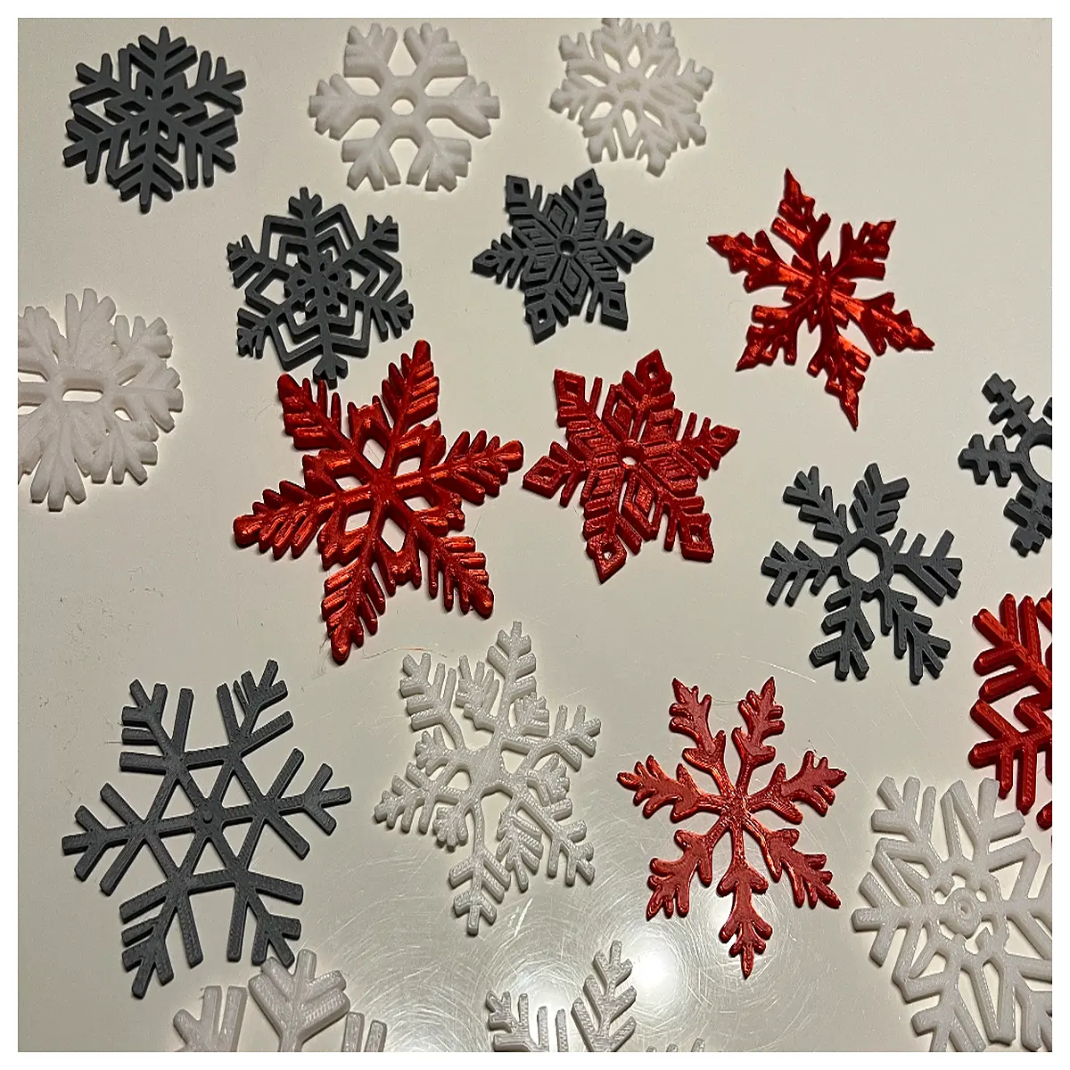 elegant snowflake christmas ornaments for tree hanging decorations holiday party decor