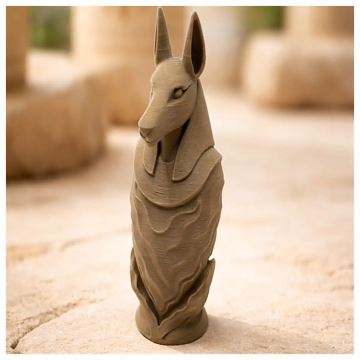 anubis of statue ancient egyptian god of death art decor black obsidian jackal sculpture for home shelf