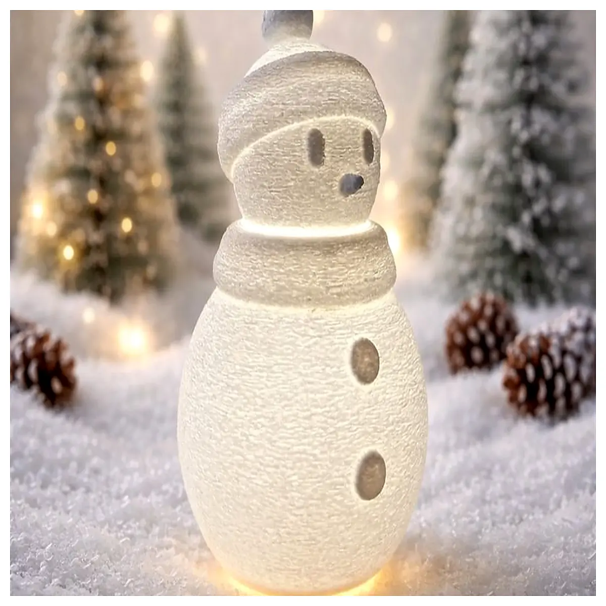 snowman tea candle holder set winter holiday table decor cozy indoor ambiance lighting for christmas party