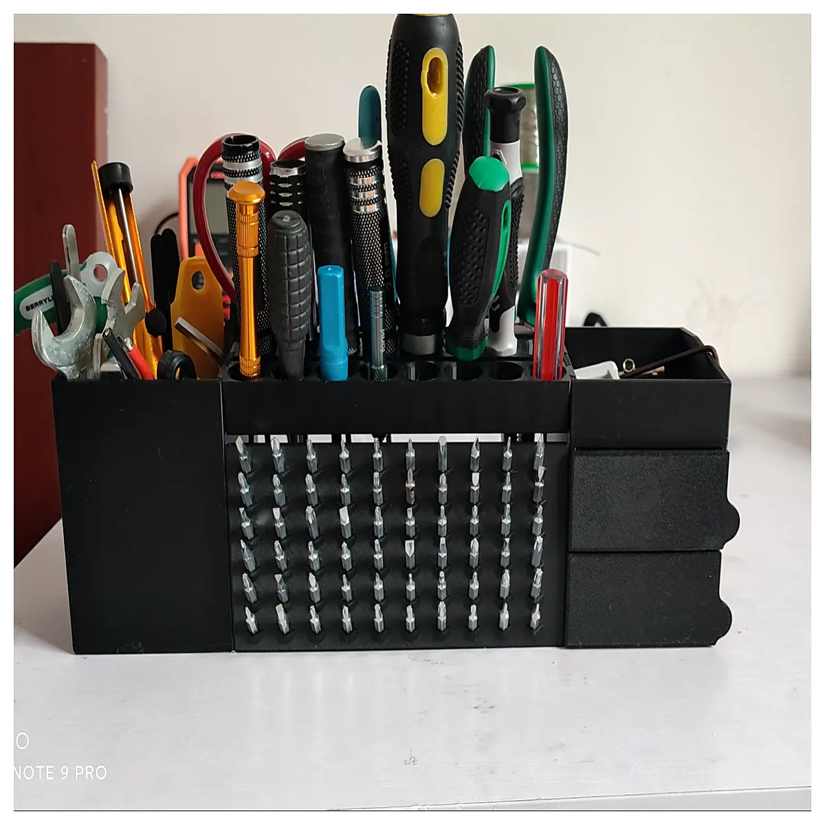magnetic screwdriver organizer rack wall mount tool storage holder for workshop garage