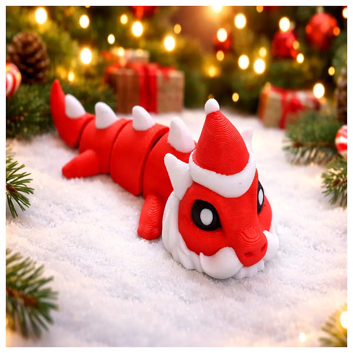 cute dragon keychain plush toy with movable joints christmas kids holiday party favor bag stuffer collectible figure pendant