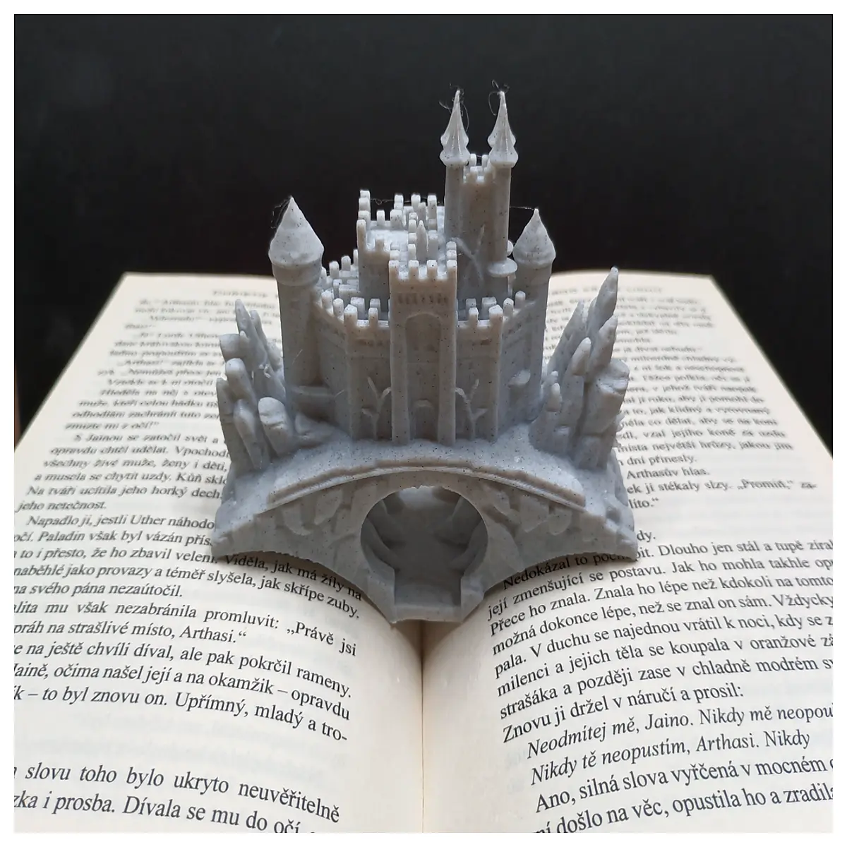 medieval castle finger bookmark metal fantasy reader book lovers